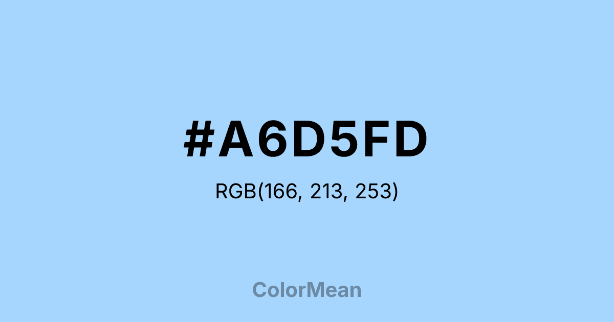 #A6D5FD color swatch