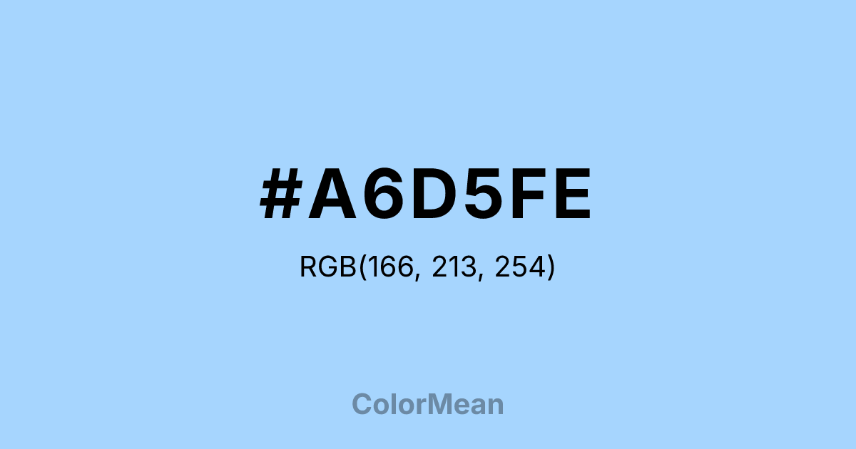 #A6D5FE color swatch