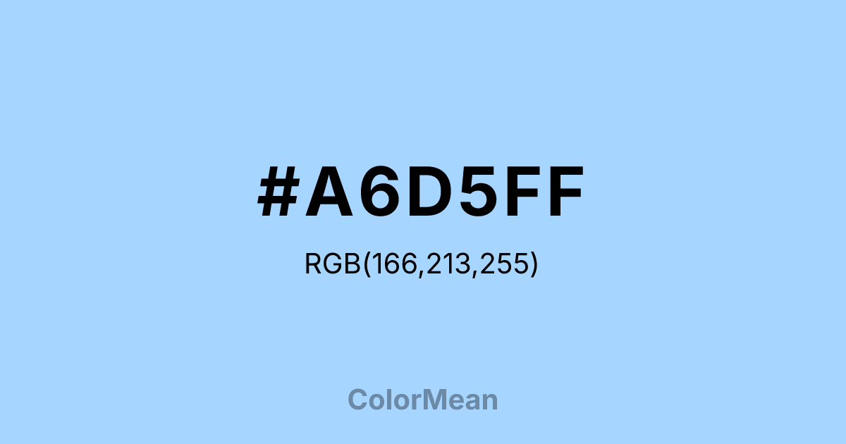 #A6D5FF color swatch