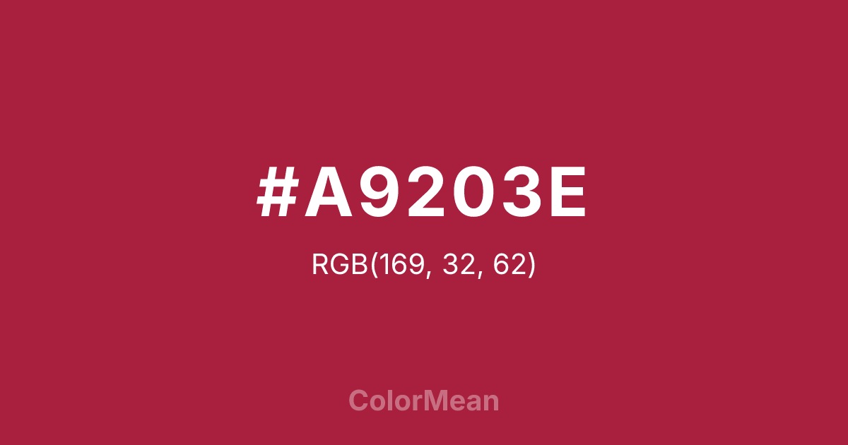 #A9203E color swatch