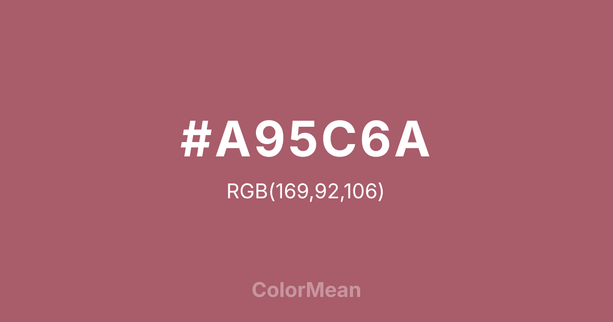 #A95C6A color swatch
