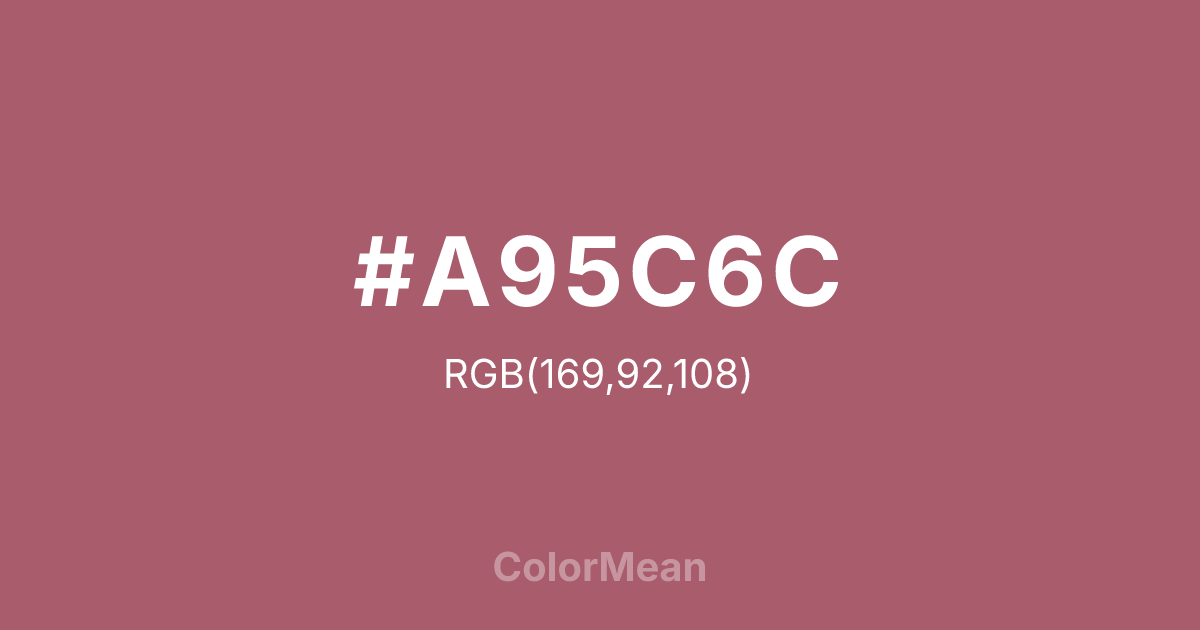 #A95C6C color swatch