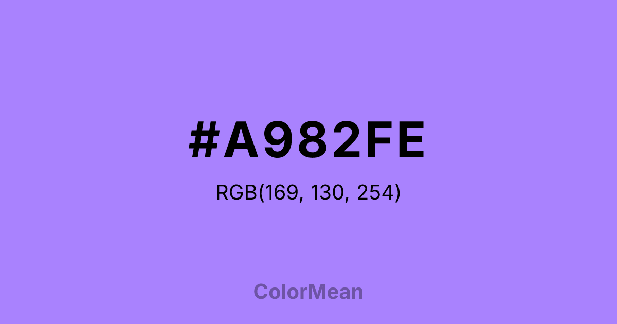 #A982FE color swatch