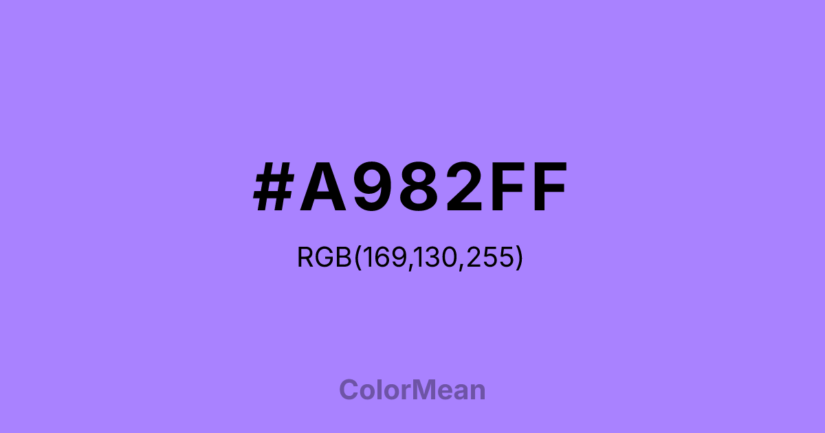 #A982FF color swatch