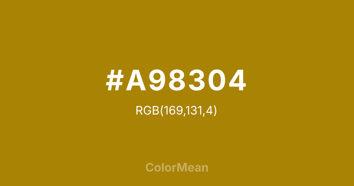 #A98304 color swatch