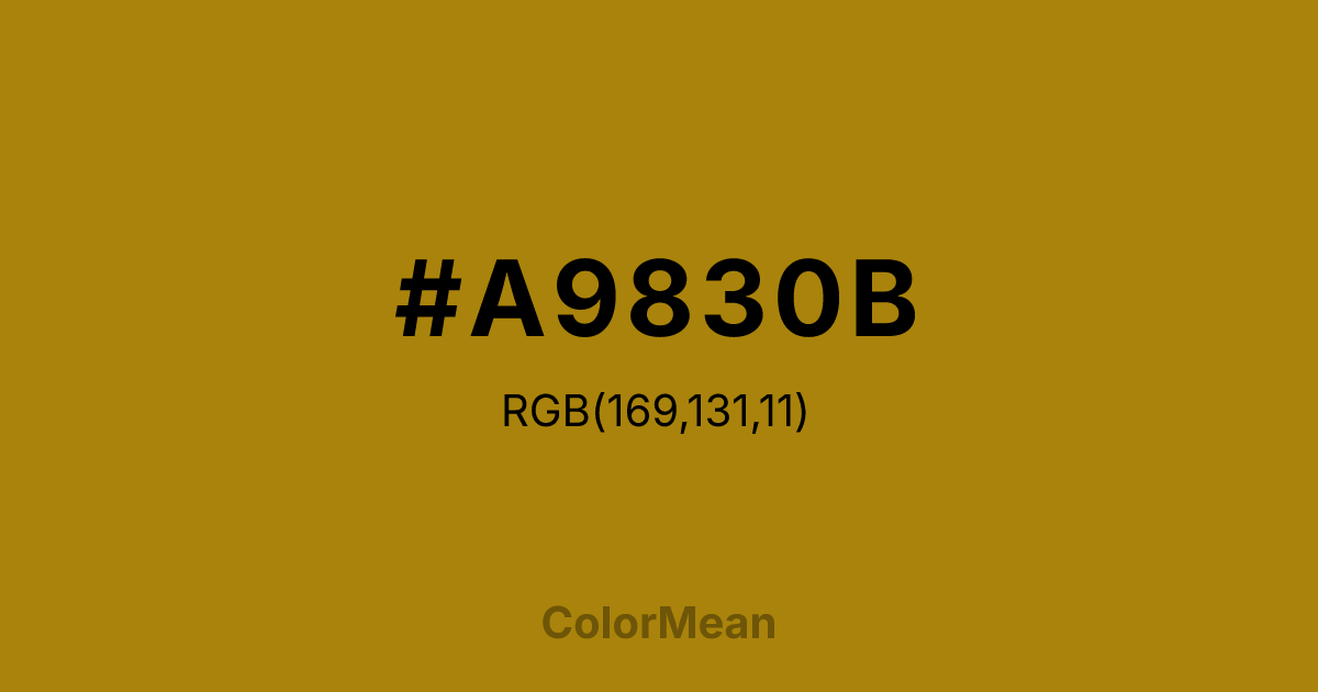 #A9830B color swatch