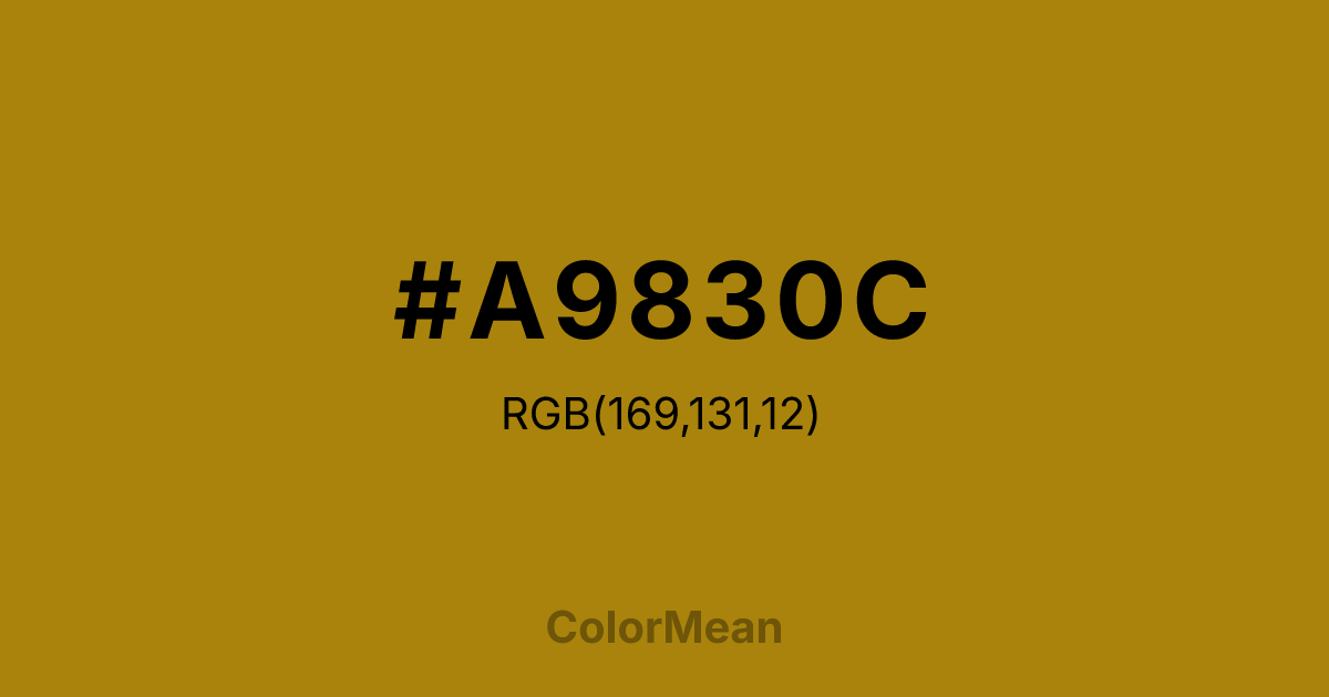 #A9830C color swatch