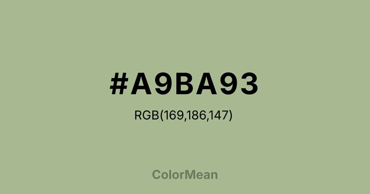 #A9BA93 color swatch