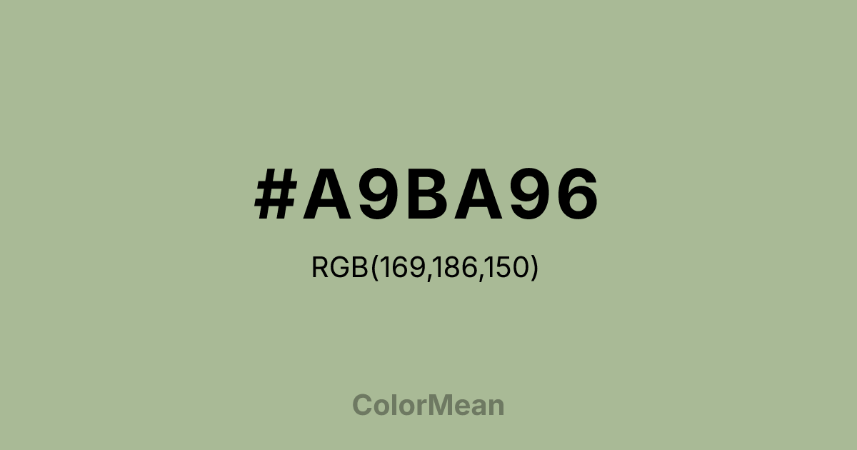 #A9BA96 color swatch
