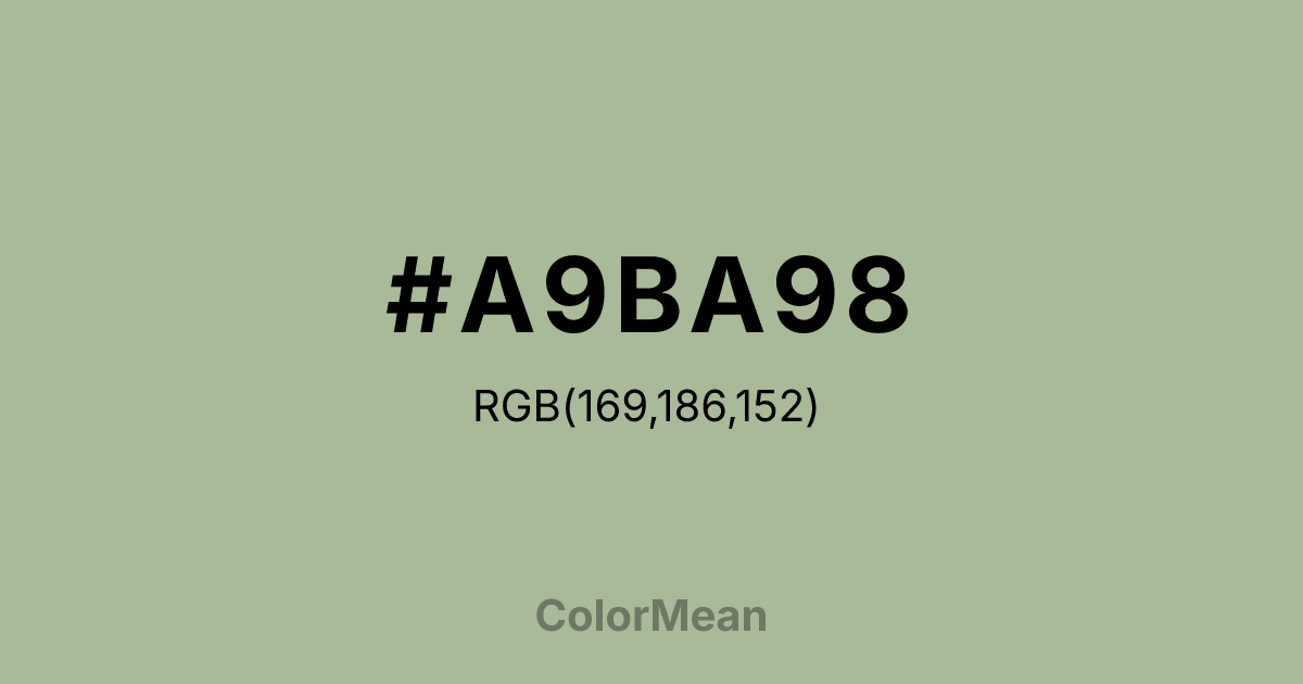 #A9BA98 color swatch
