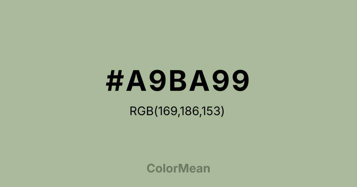 #A9BA99 color swatch