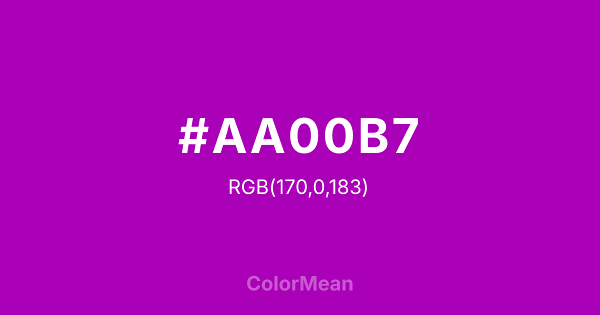 #AA00B7 color swatch