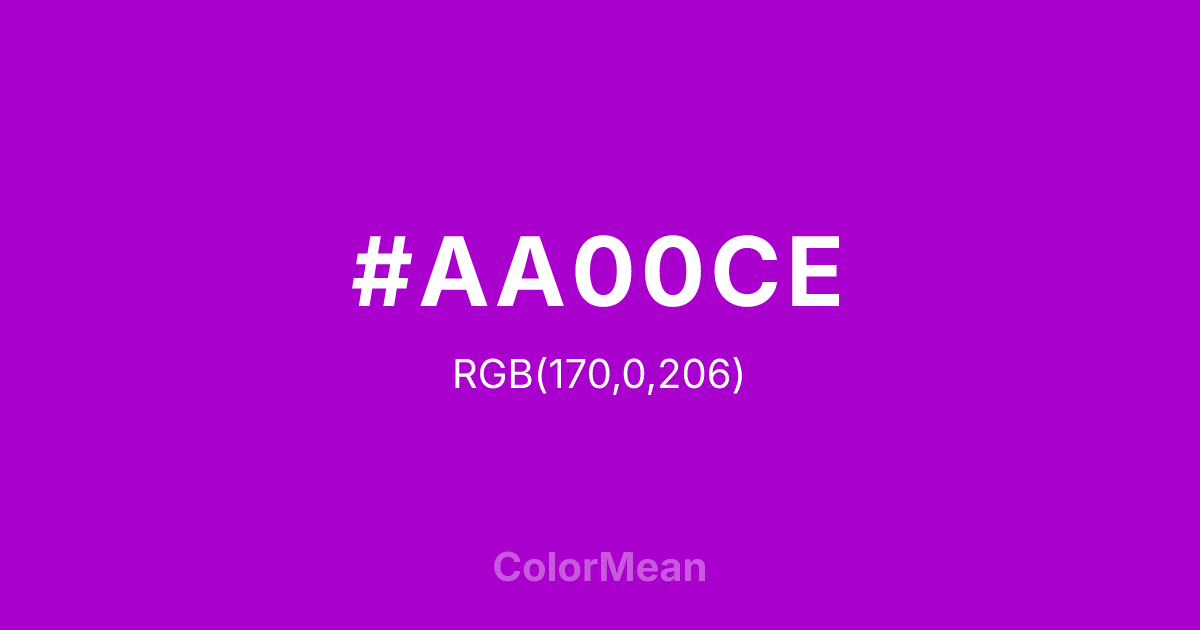 #AA00CE color swatch