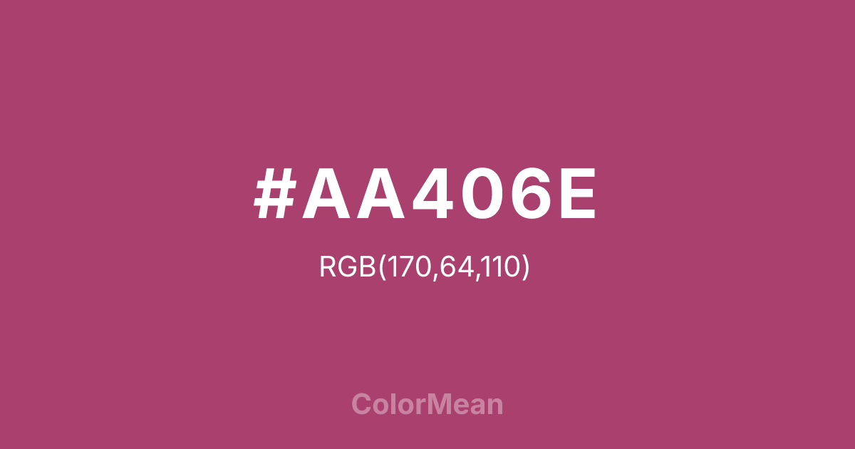 #AA406E color swatch