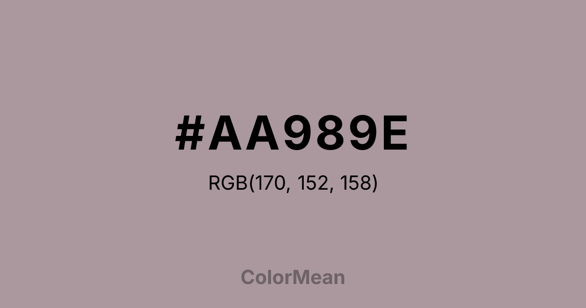 #AA989E color swatch
