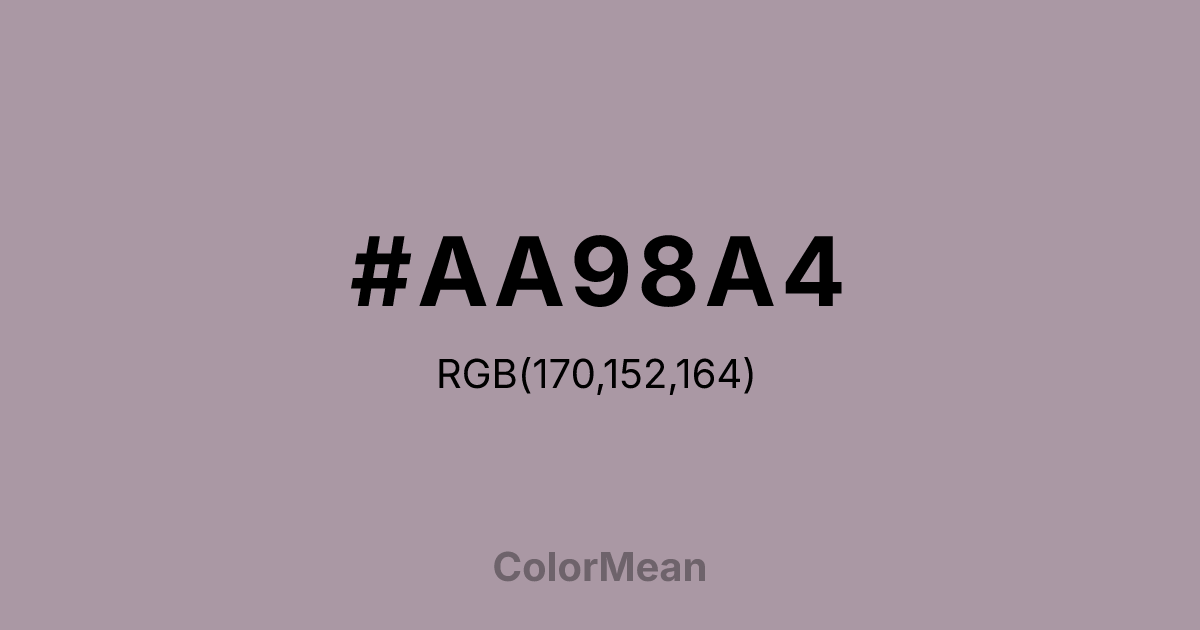 #AA98A4 color swatch