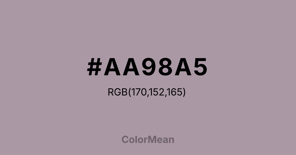 #AA98A5 color swatch
