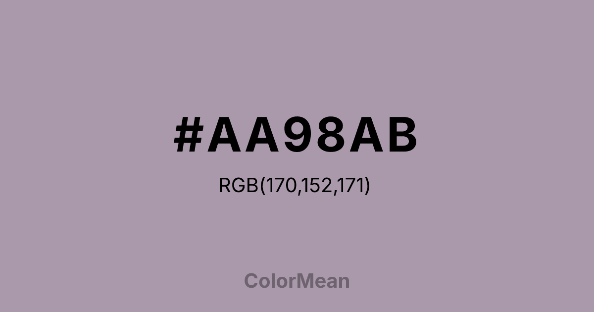 #AA98AB color swatch