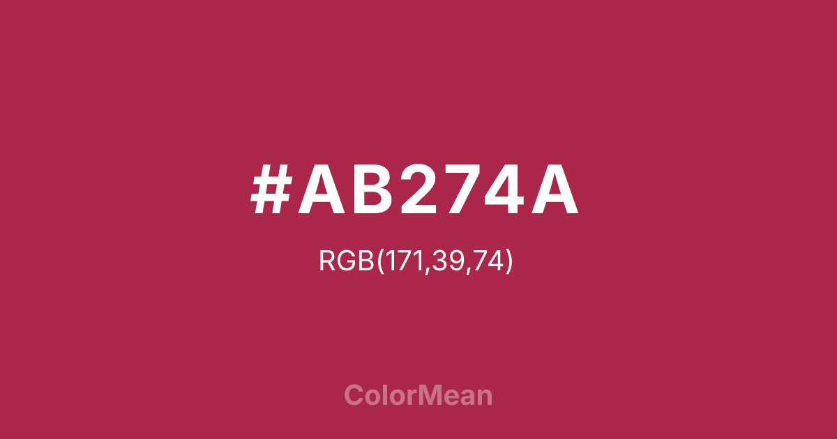 #AB274A color swatch