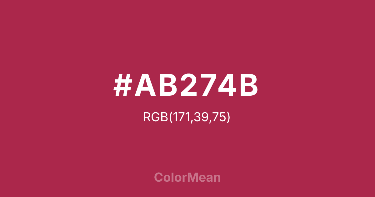 #AB274B color swatch