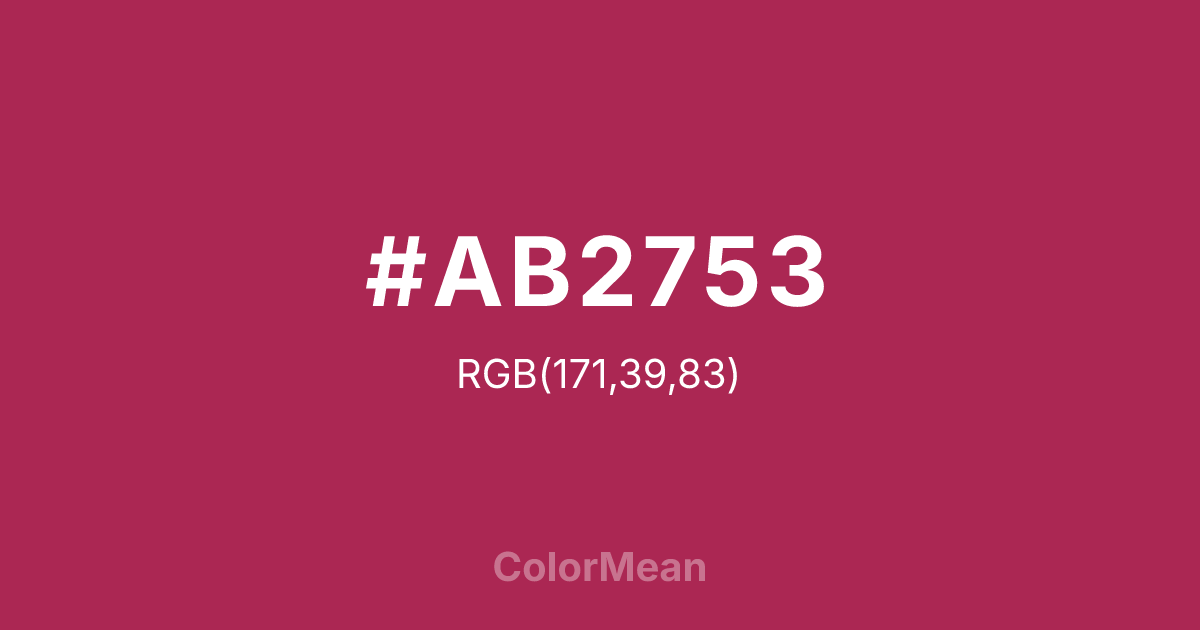 #AB2753 color swatch