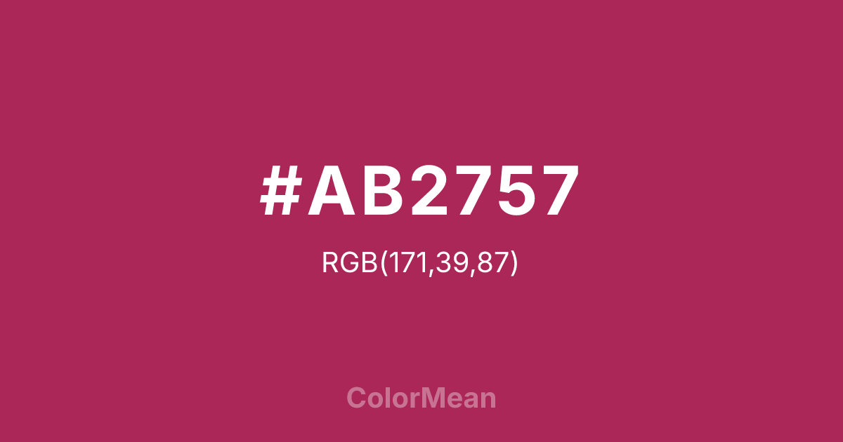 #AB2757 color swatch