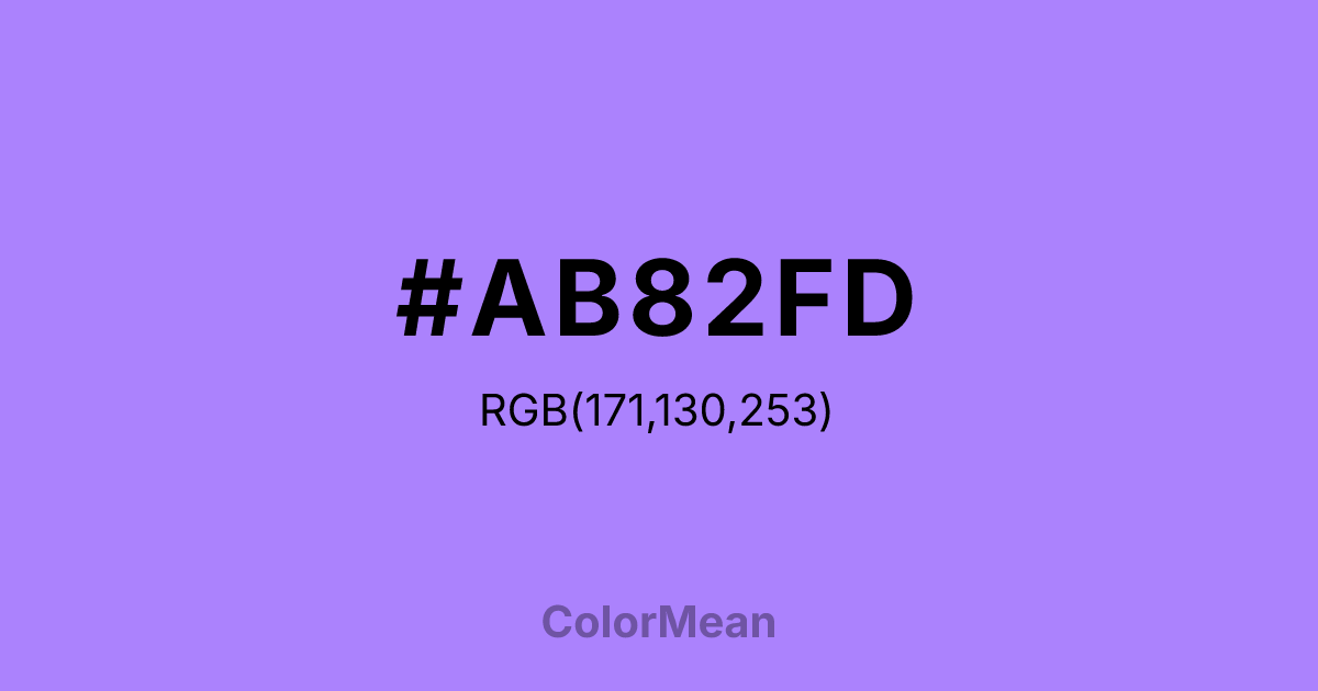 #AB82FD color swatch