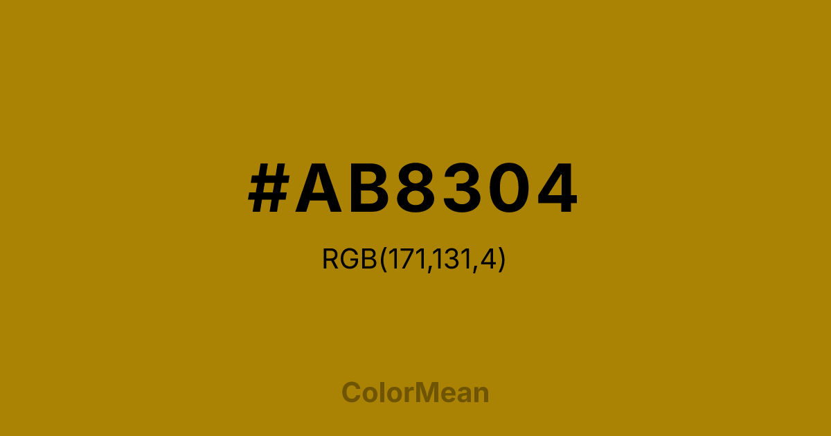 #AB8304 color swatch