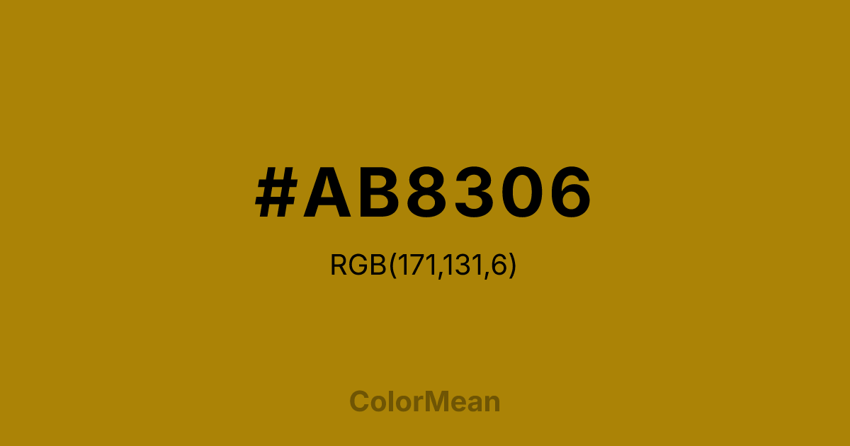 #AB8306 color swatch