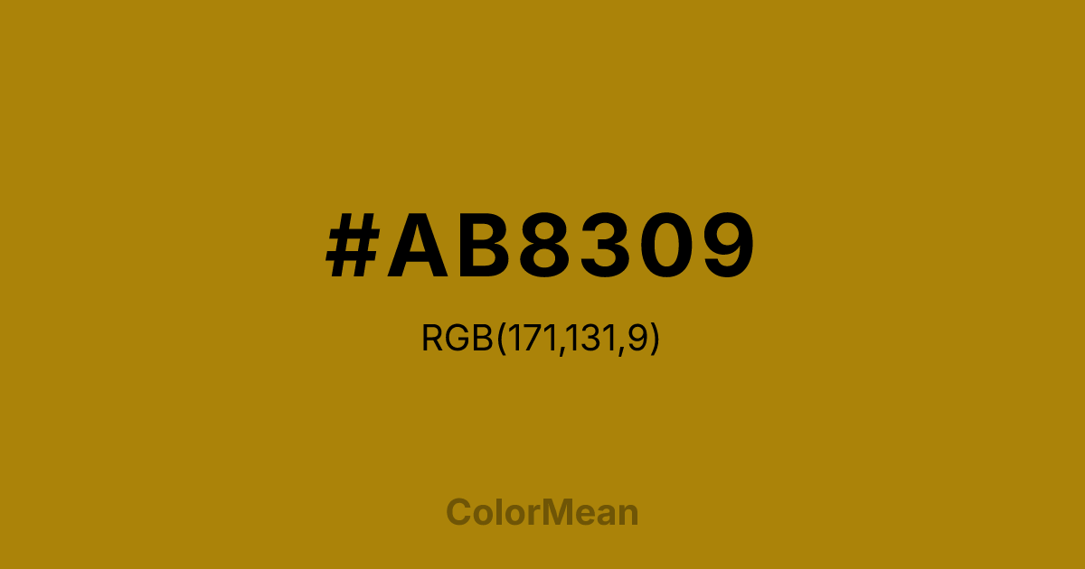 #AB8309 color swatch