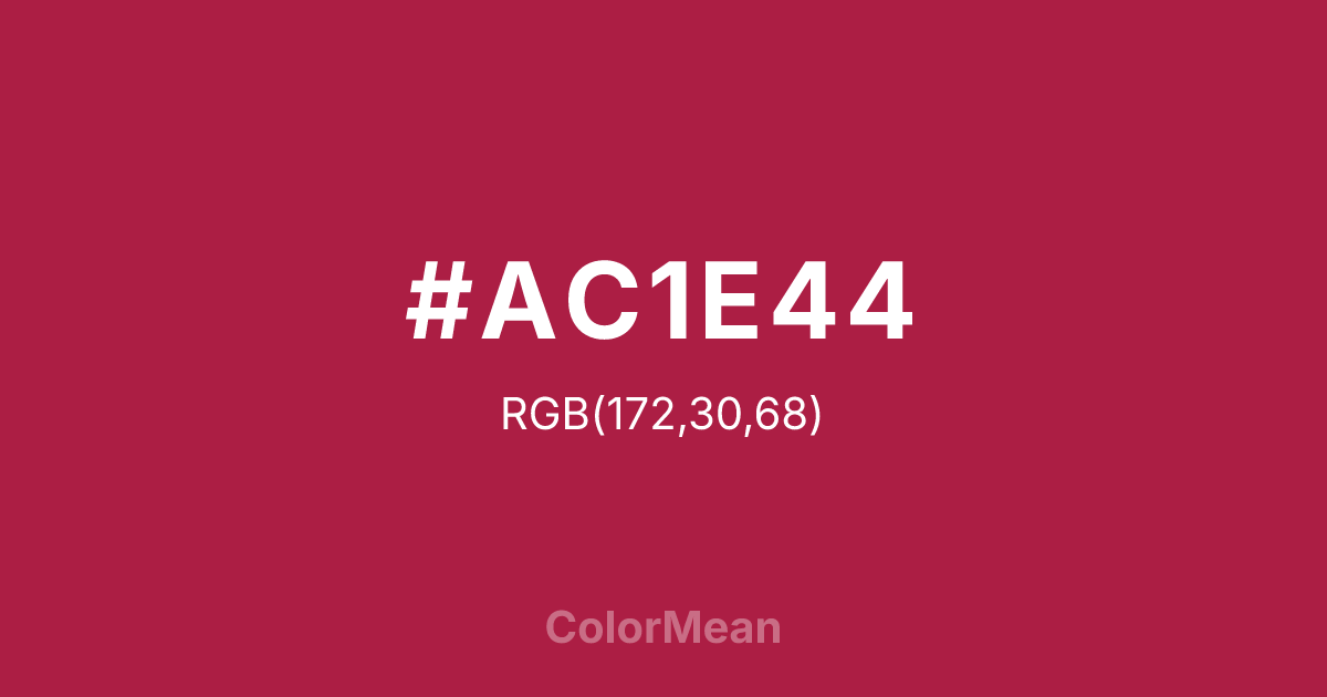 #AC1E44 color swatch