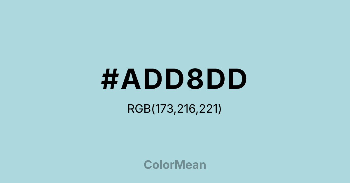#ADD8DD color swatch