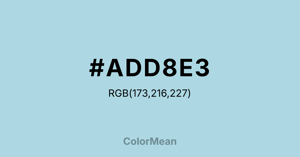 #ADD8E3 color swatch