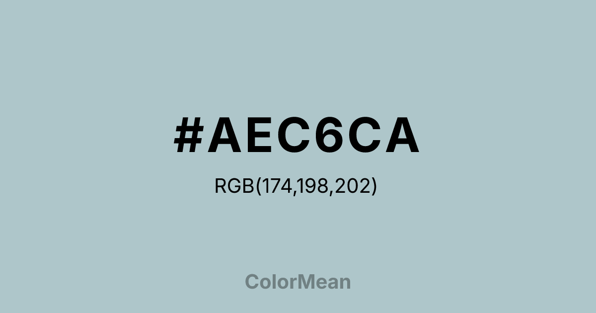#AEC6CA color swatch