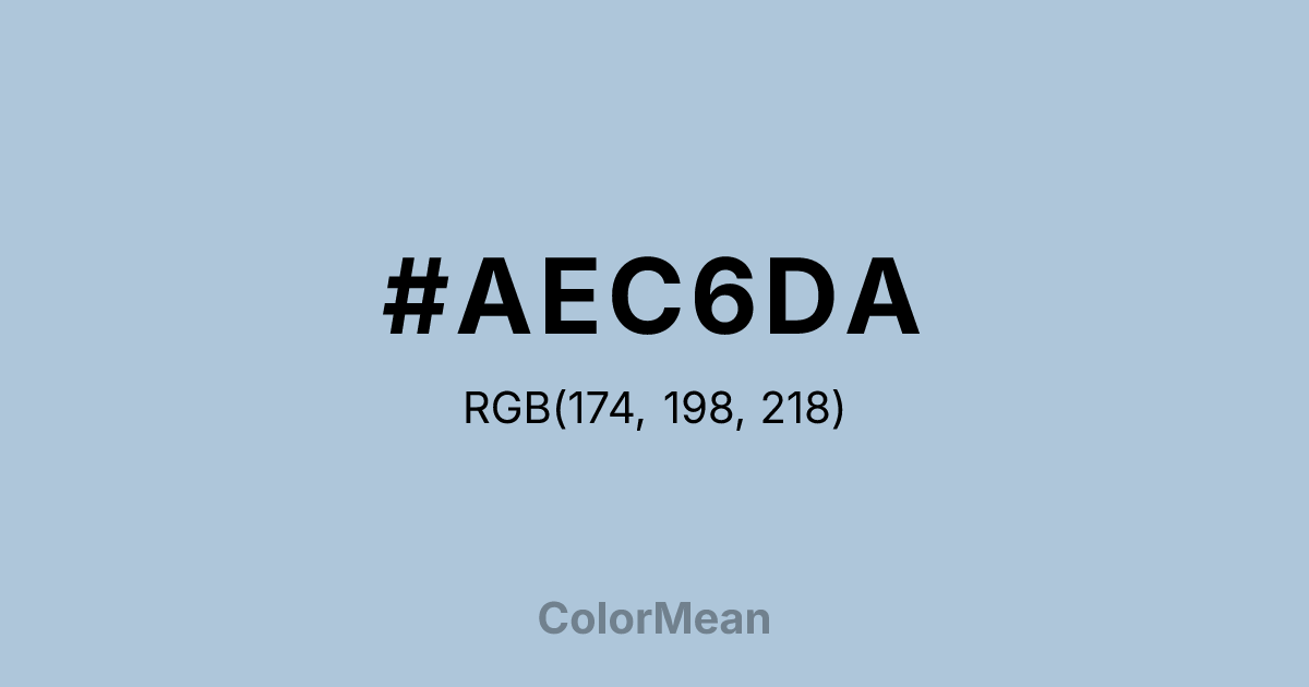 #AEC6DA color swatch