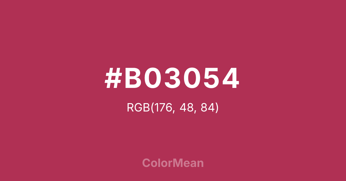 #B03054 color swatch