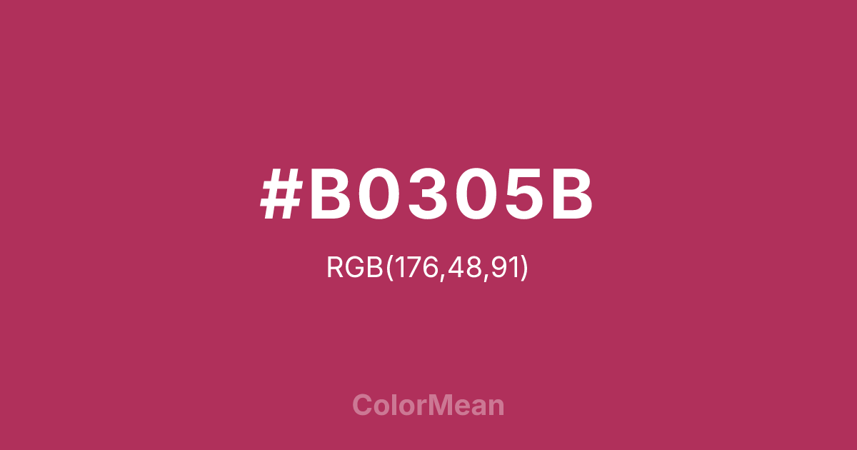 #B0305B color swatch