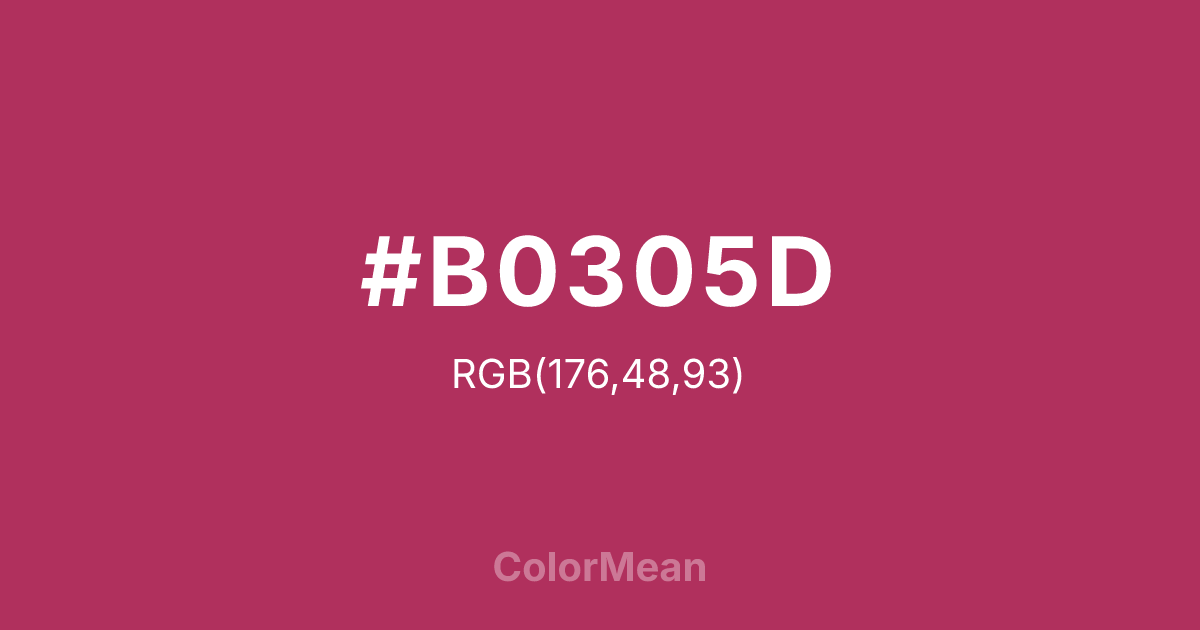 #B0305D color swatch