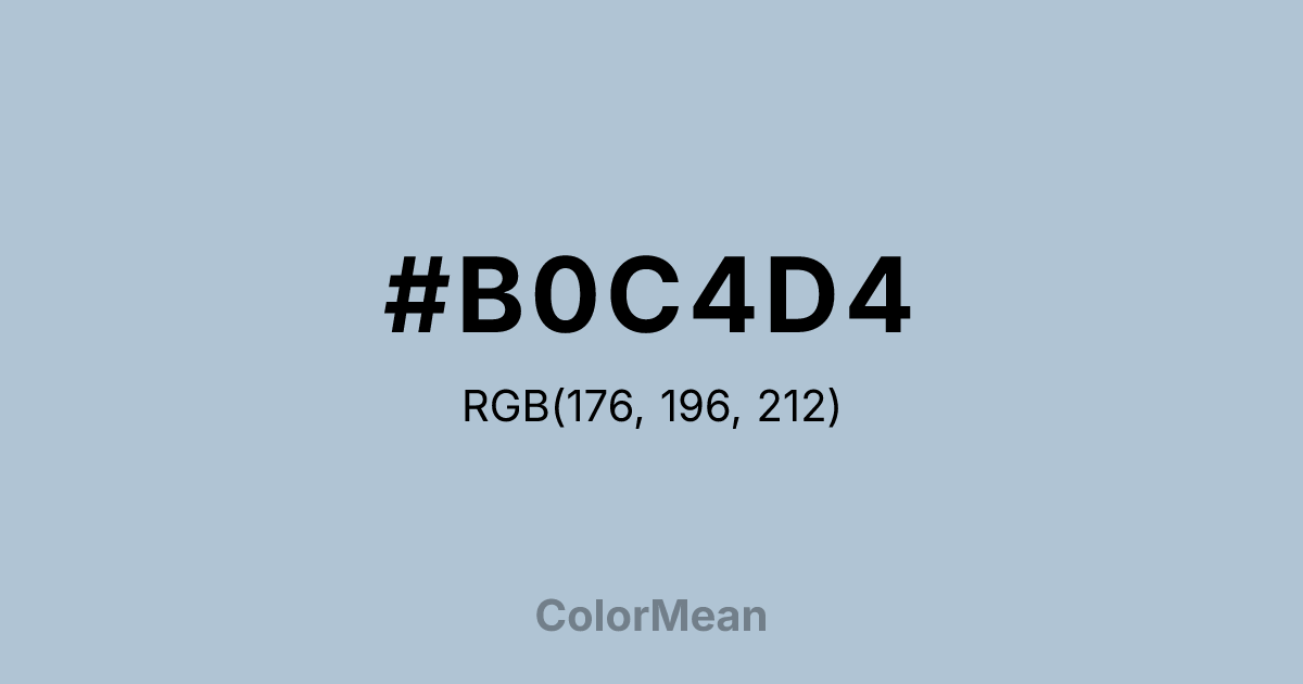 #B0C4D4 color swatch