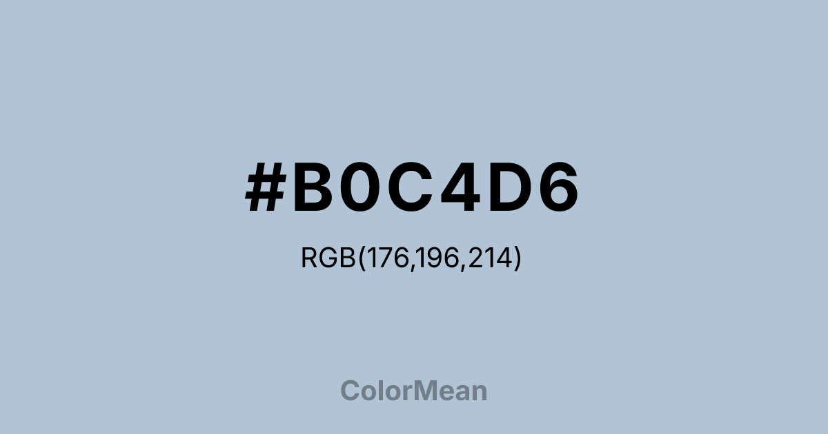 #B0C4D6 color swatch