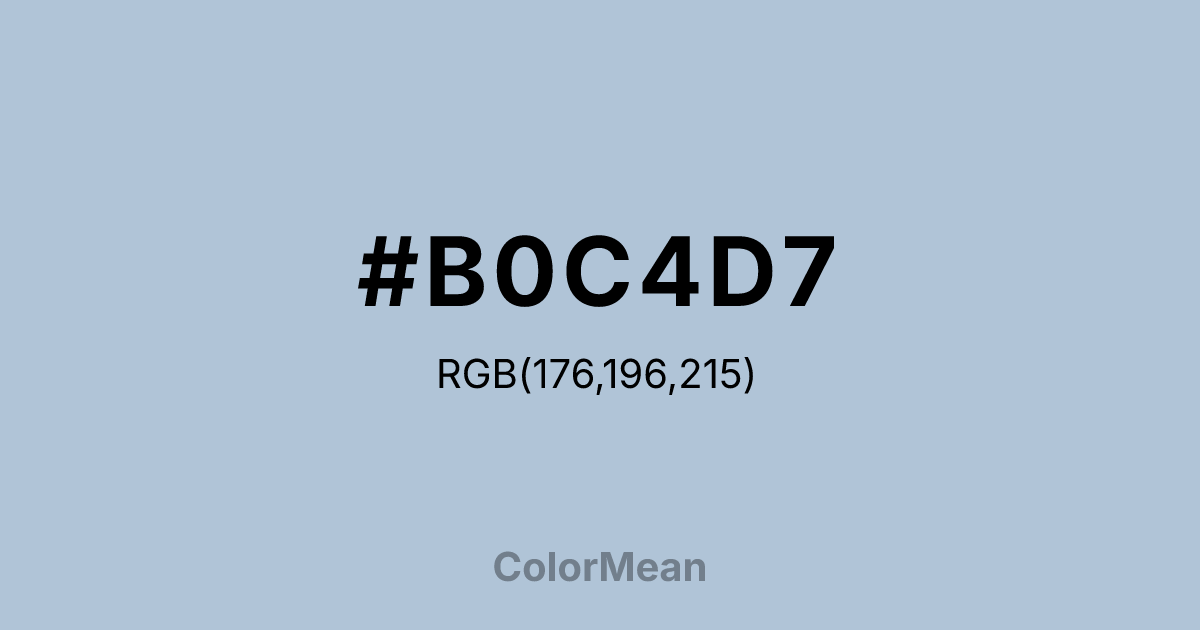 #B0C4D7 color swatch