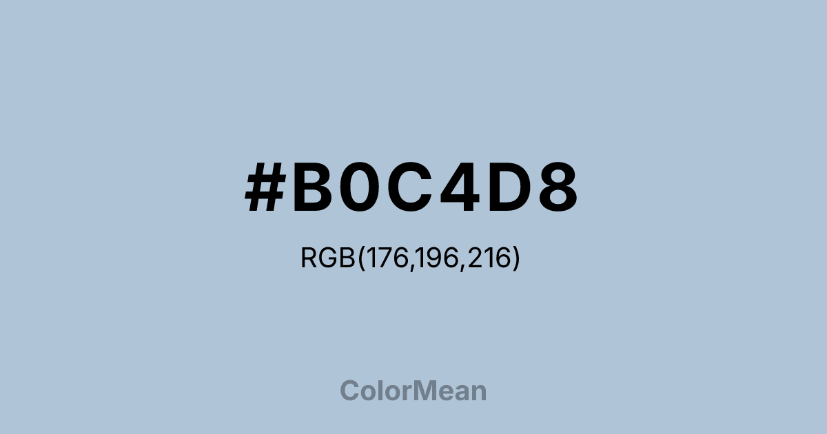 #B0C4D8 color swatch