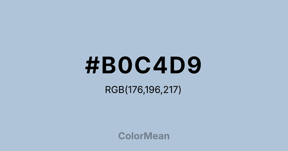 #B0C4D9 color swatch