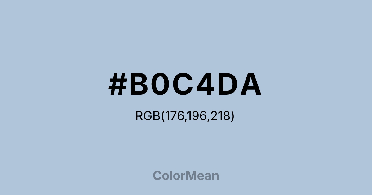 #B0C4DA color swatch