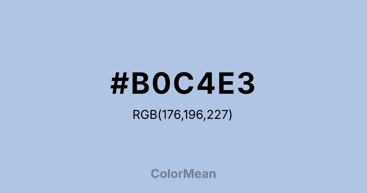 #B0C4E3 color swatch