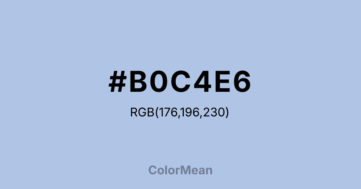 #B0C4E6 color swatch