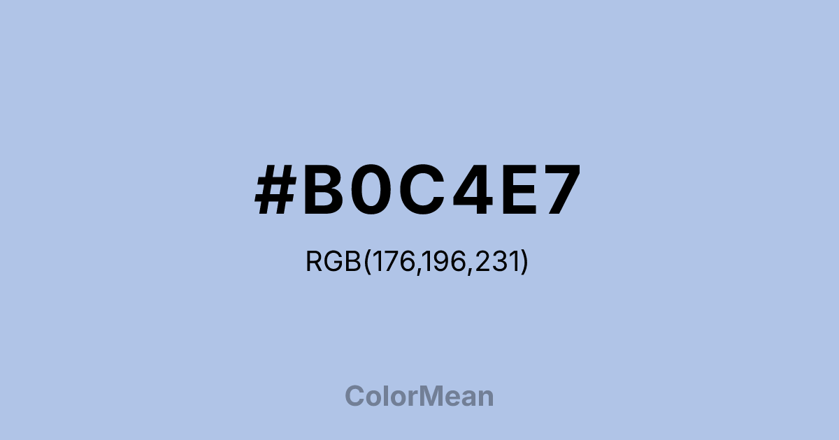 #B0C4E7 color swatch