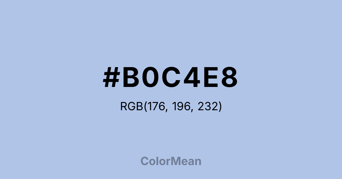 #B0C4E8 color swatch