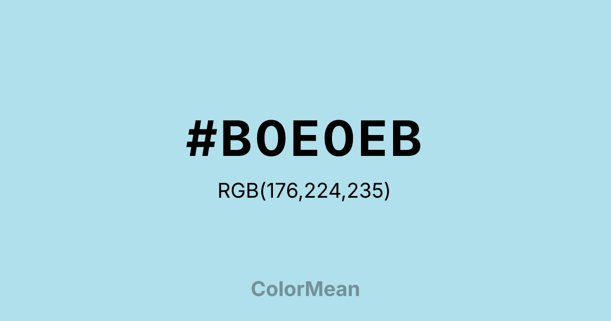 #B0E0EB color swatch