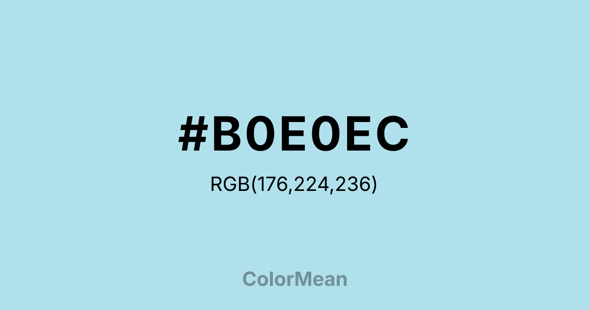 #B0E0EC color swatch